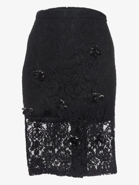 Alexis lace embellished midi skirt