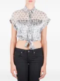 Pierre Balmain pre-owned paisley-print top - White