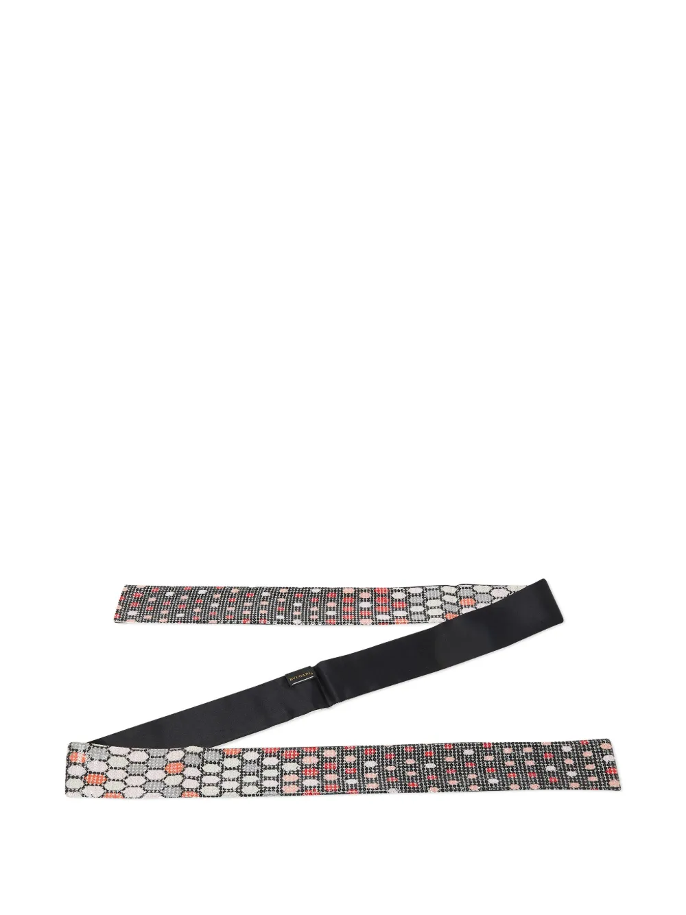 Bvlgari Pre-Owned geometric-print silk scarf | Black | Image 1