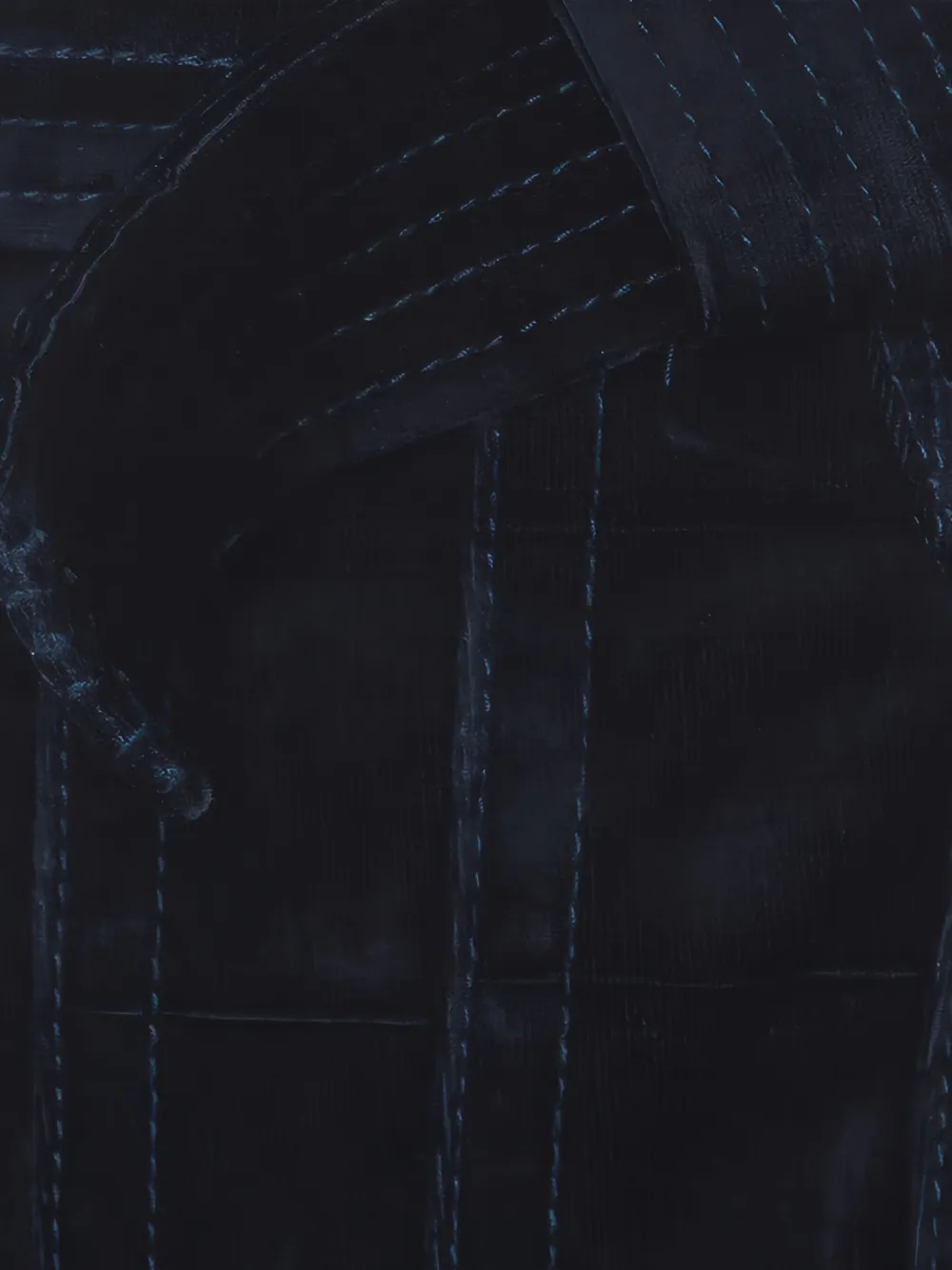 3.1 PHILLIP LIM Pre-owned Pleated-trim Velvet Skirt In Blue