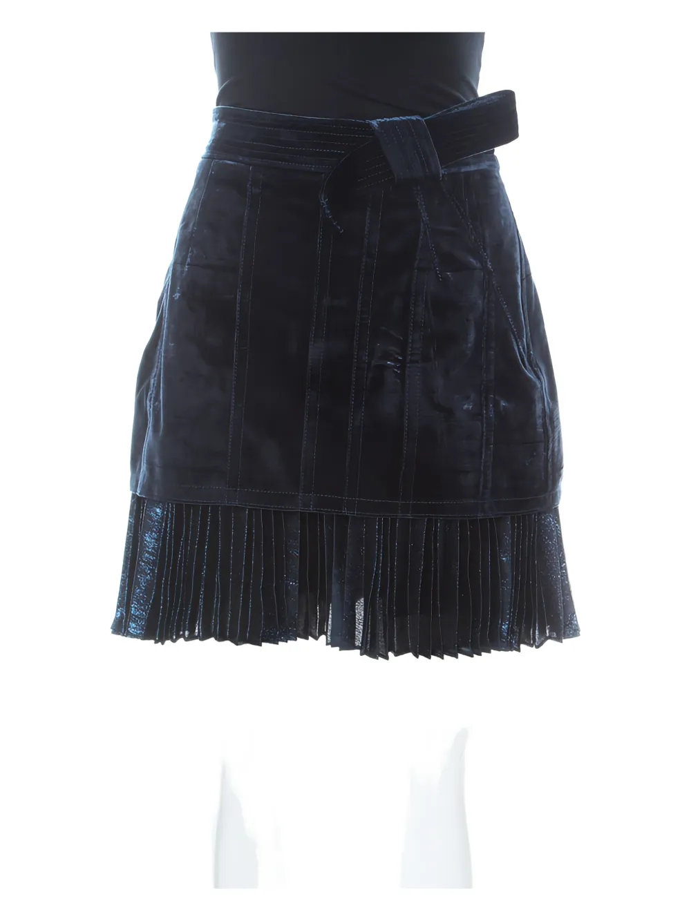 3.1 Phillip Lim Gonna con bordo plissettato - Blu