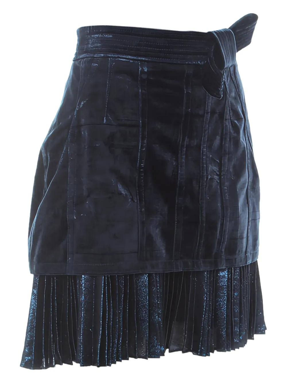 3.1 Phillip Lim jupe en velours à bords plissés | Image 2