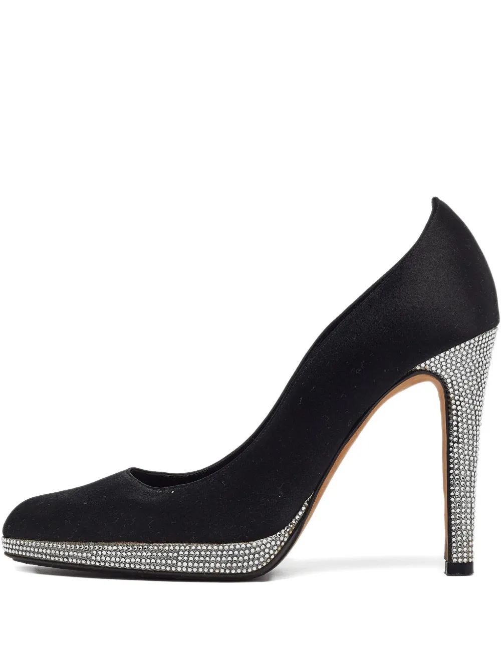 René Caovilla 105mm rhinestone-embellished platform pumps