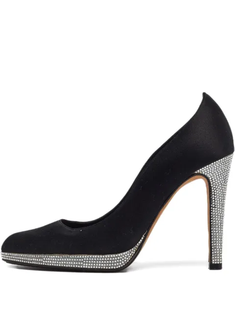 René Caovilla zapatillas con detalles de strass y plataforma de 105mm