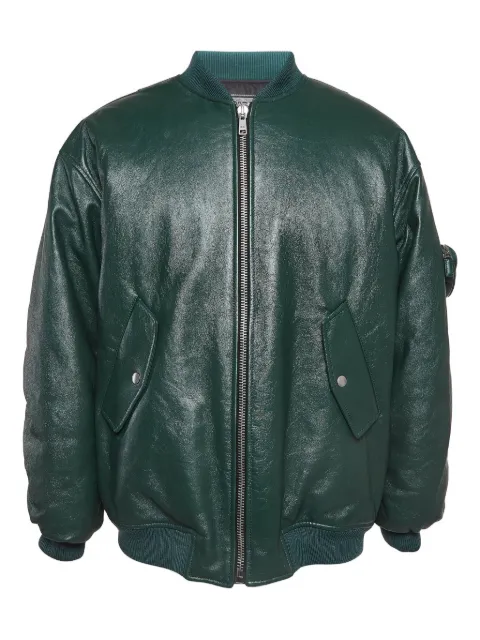Prada Pre-Owned chamarra bomber de piel