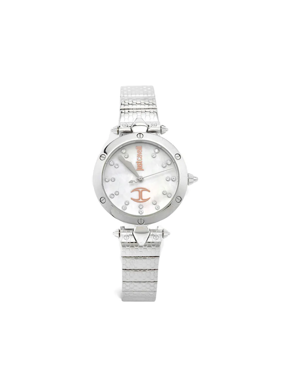 Just Cavalli Vintage pre-owned crystal-embellished watch - ホワイト Just Cavalli Vintage pre-owned crystal-embellished watch - ホワイト
