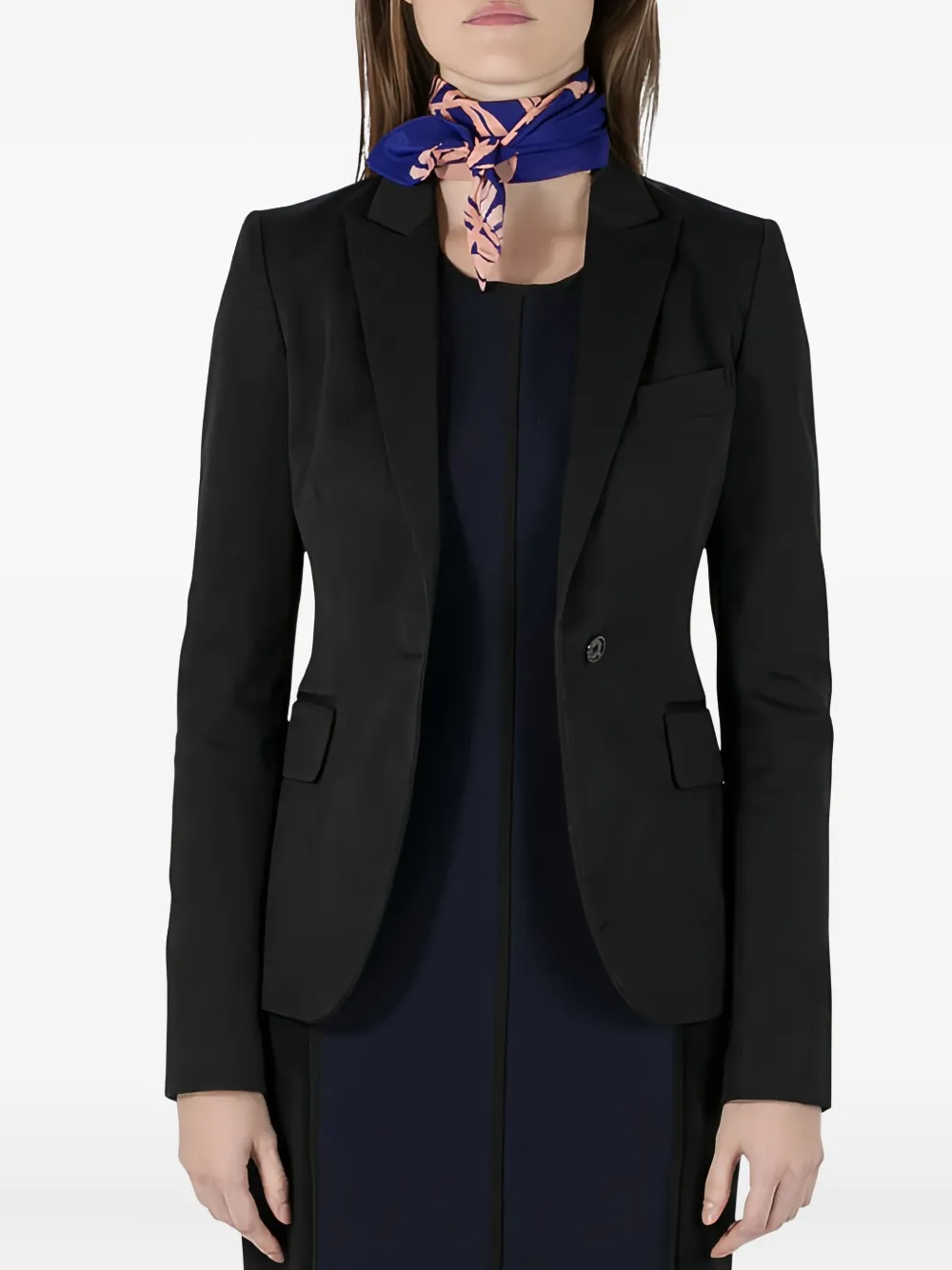 Vionnet Vintage leaf-print silk scarf | Purple | Image 1
