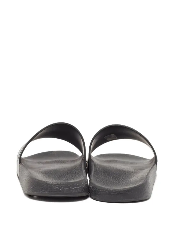 Valentino Black Camouflage Slide Sandals Liliana Valentino Inspired Camouflage Slide In Platform  main image 3
