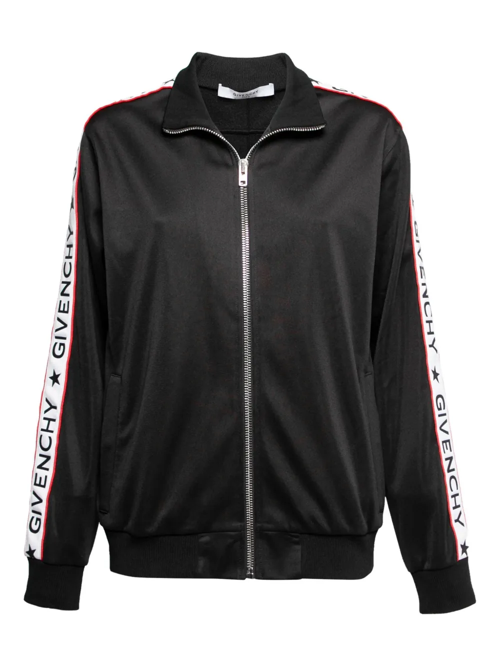 Givenchy Pre-Owned logo-tape track jacket | Black | Image 1