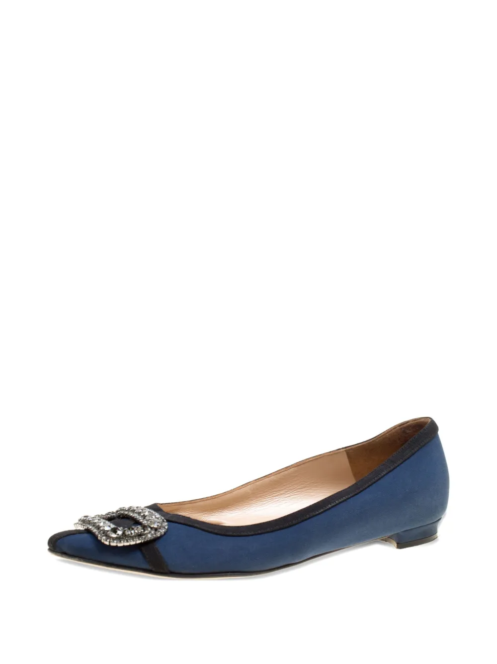 Manolo Blahnik Hangisi crystal-buckle loafers | Image 2