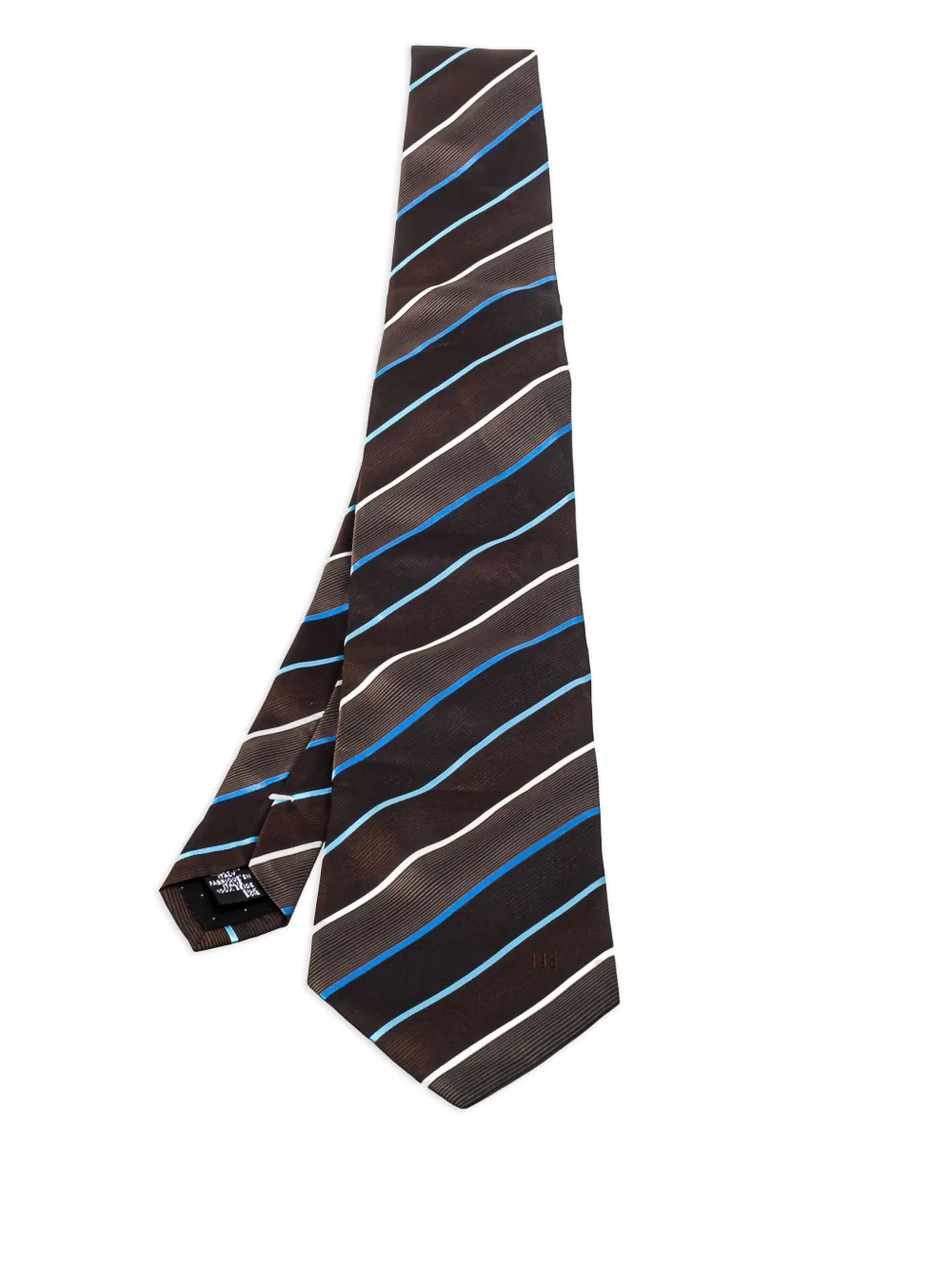 striped jacquard tie