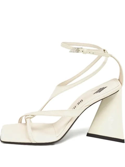 The Attico square-toe heeled sandals