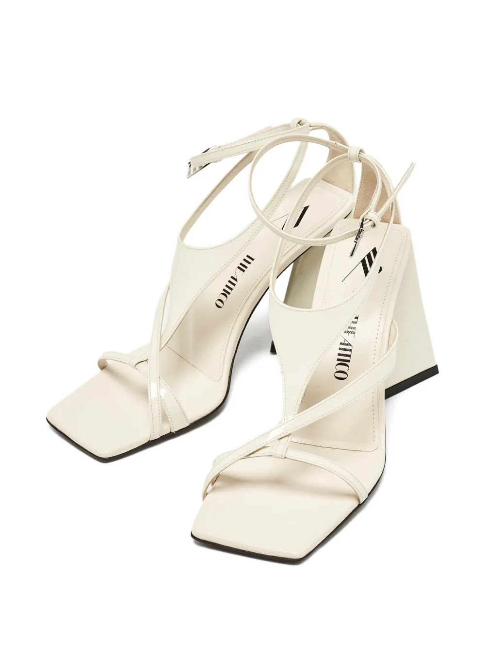 The Attico Sandalen met vierkante neus - Wit