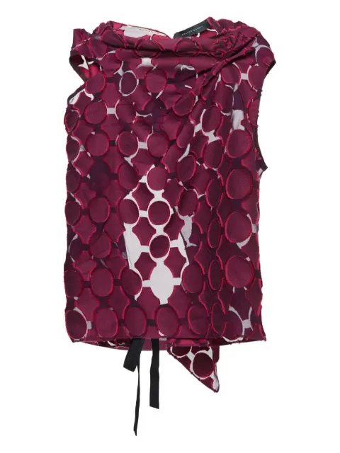 Roland Mouret pre-owned circle-patterned top