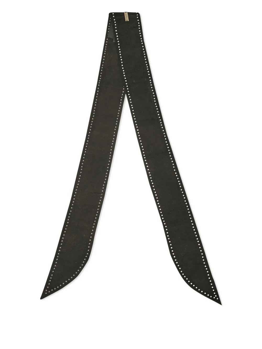 Saint Laurent Pre-Owned studded suede scarf | Black | Image 1