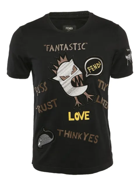 Fendi Pre-Owned t-shirt à logo brodé