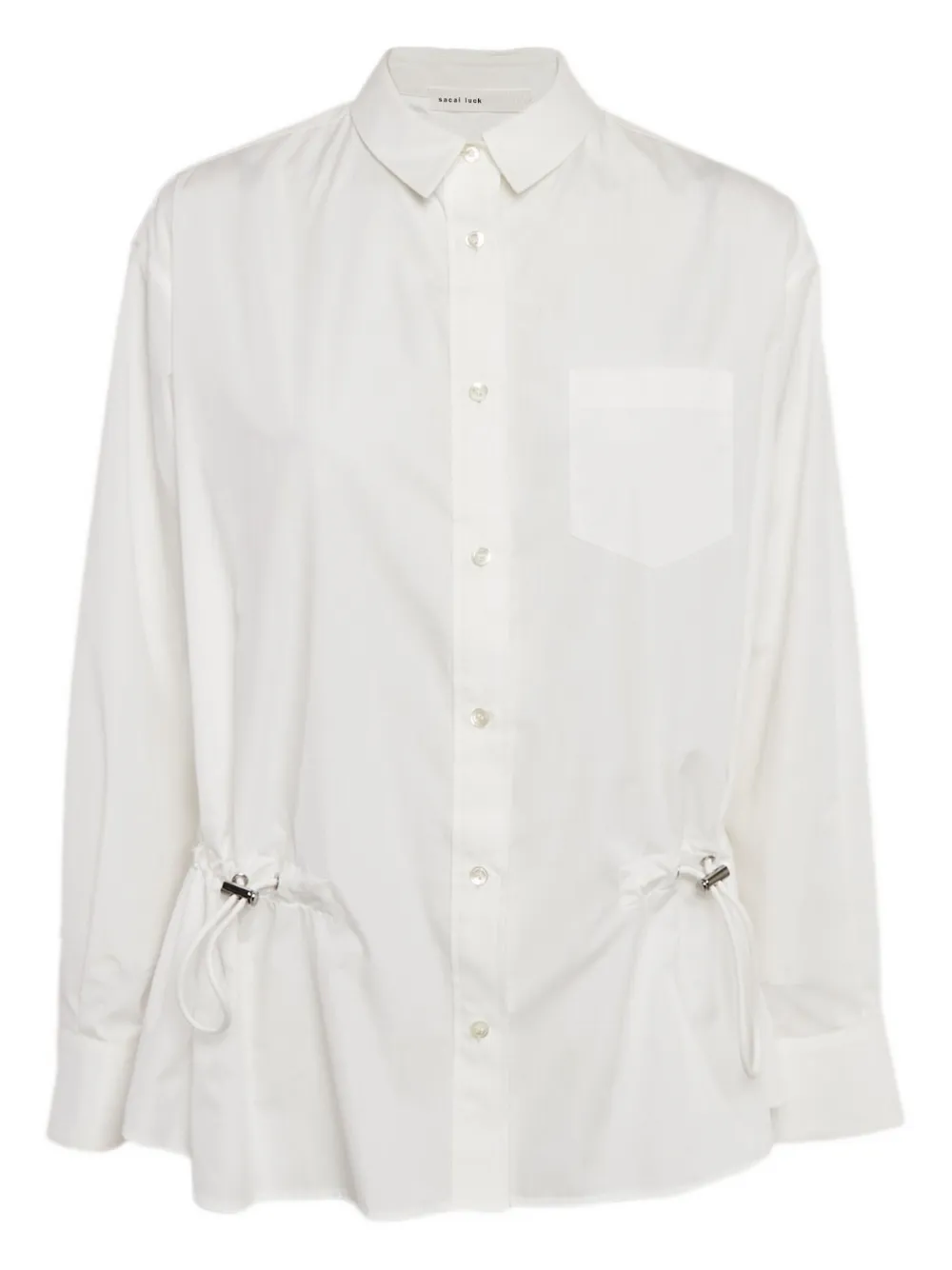 sacai drawstring-detailing blouse | White | Image 1
