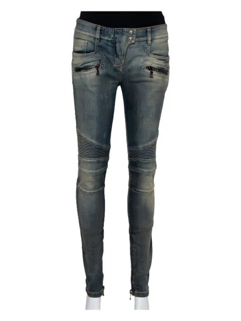 Balmain Pre-Owned stonewashed jeans