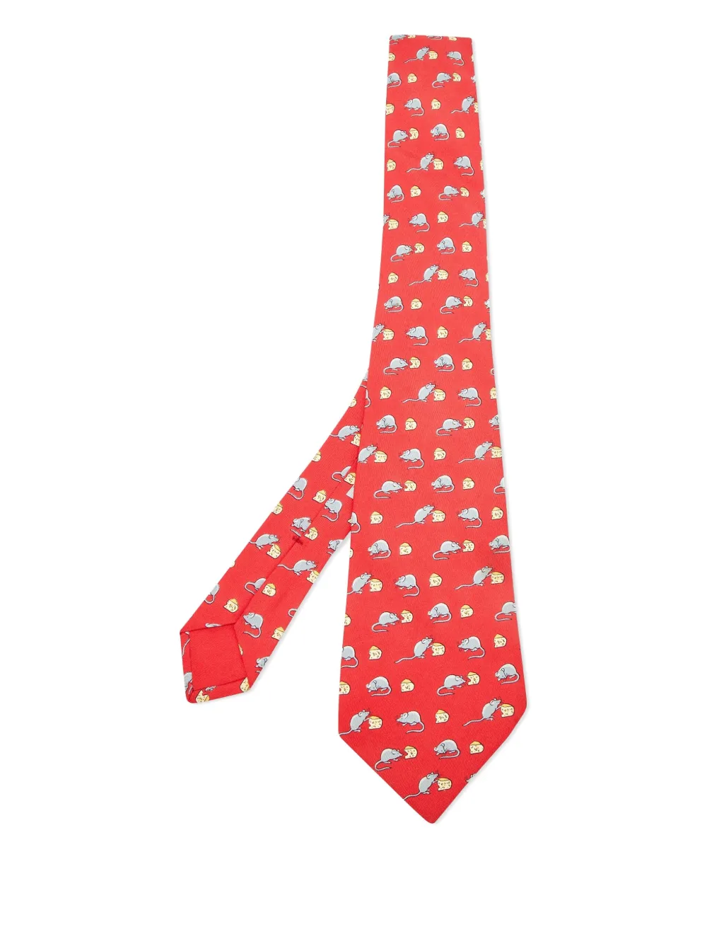 Hermès Pre-Owned silk tie - レッド Hermès Pre-Owned silk tie - レッド