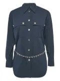Maje chain-embellished shirt - Blue