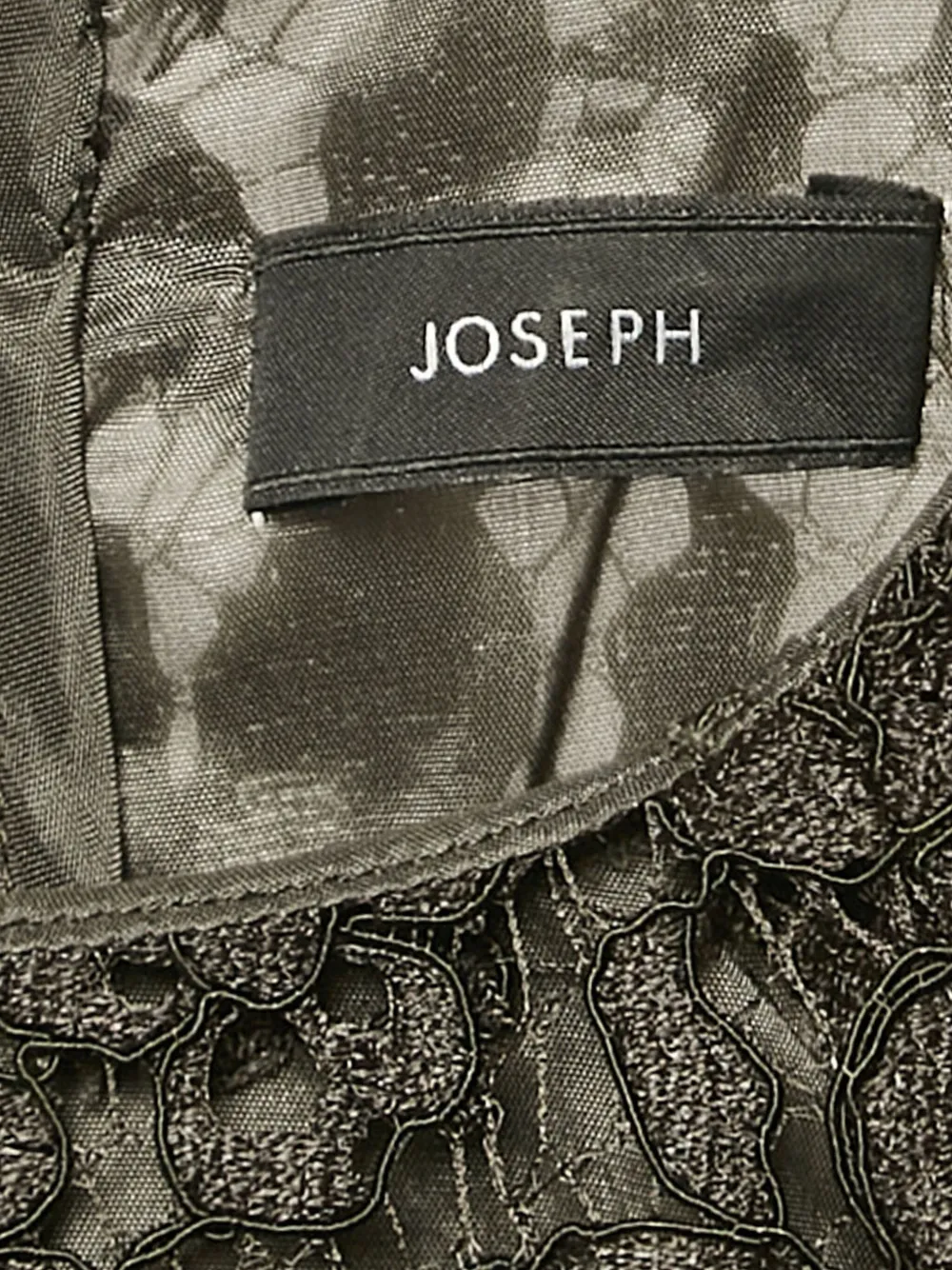 Pre-owned Joseph Lace Three-quarter Sleeve Dress In Green