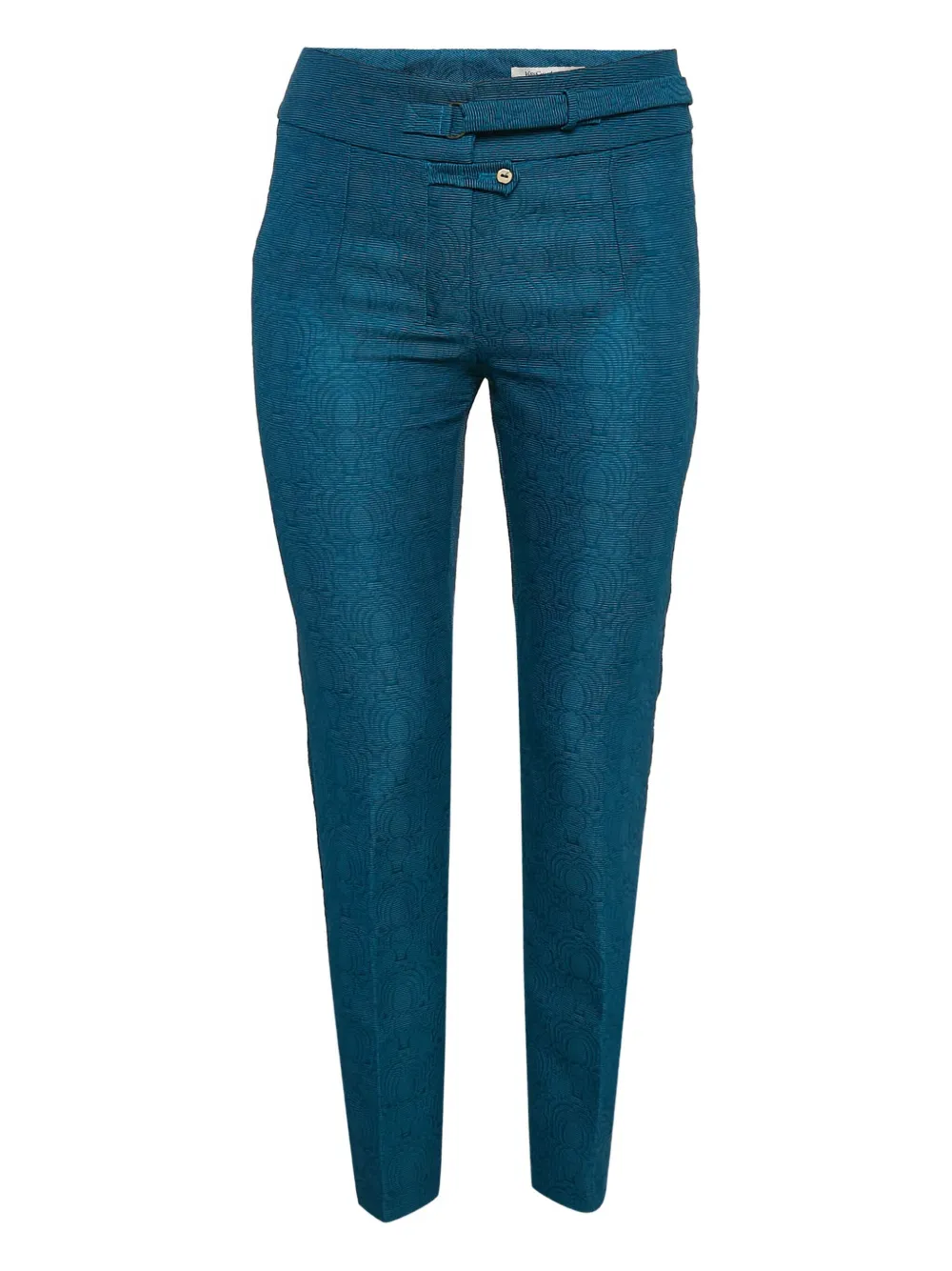 Saint Laurent Pre-Owned patterned trousers | Blue | Image 1