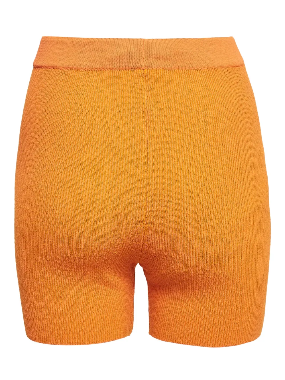 Jacquemus Pre-Owned Geribbelde shorts - Oranje