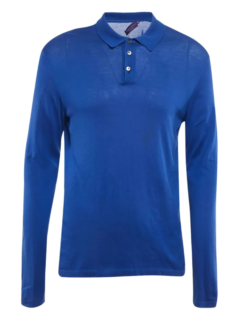 Ralph Lauren Purple Label long-sleeve polo shirt | Blue | Image 1