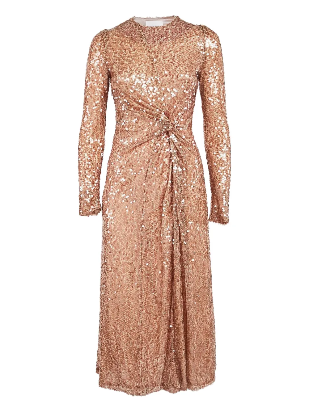 Galvan sequin-embellished knot-detail dress - Toni neutri