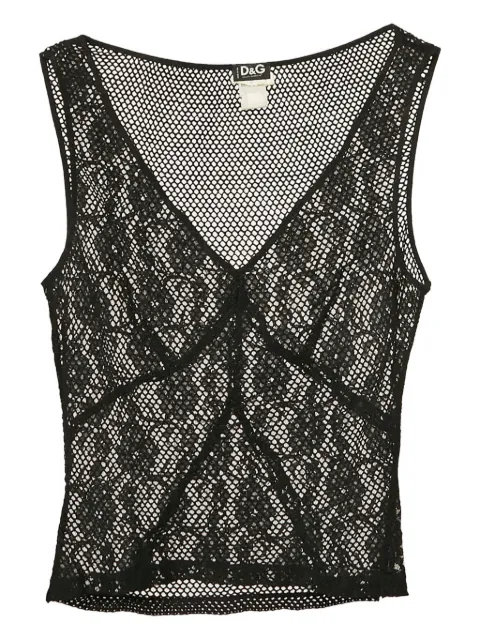 D&G lace mesh top