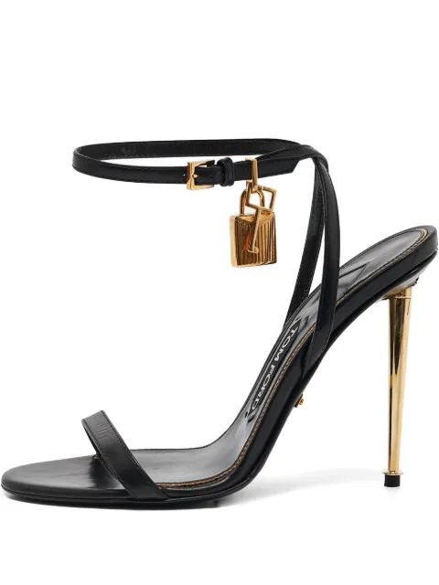 Tom Ford Vintage padlock stiletto sandals