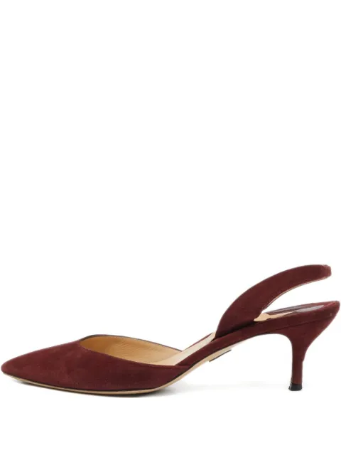 Paul Andrew suede slingback pumps