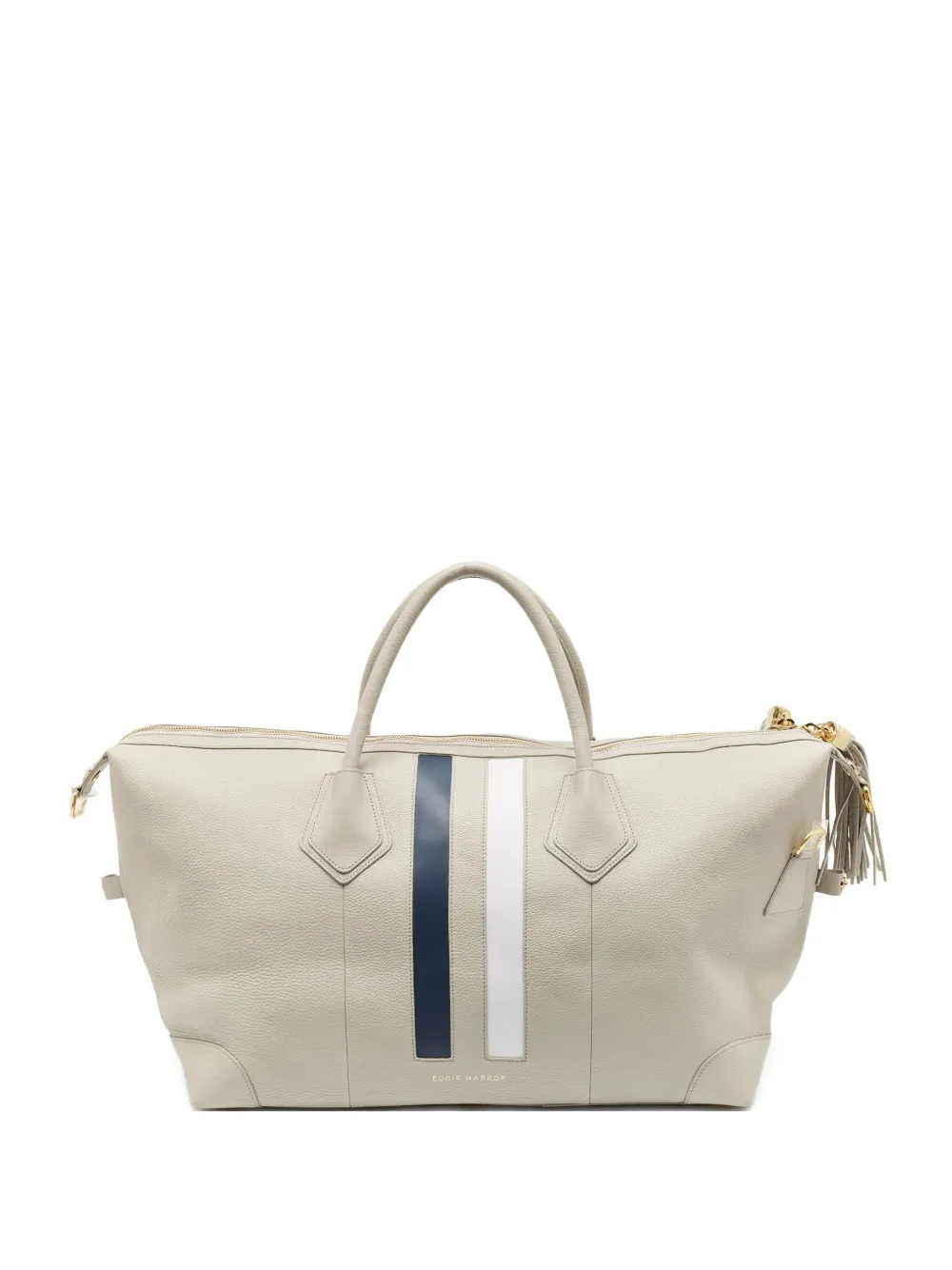 3.1 Phillip Lim stripe-detail leather duffel bag - グレー 3.1 Phillip Lim stripe-detail leather duffel bag - グレー