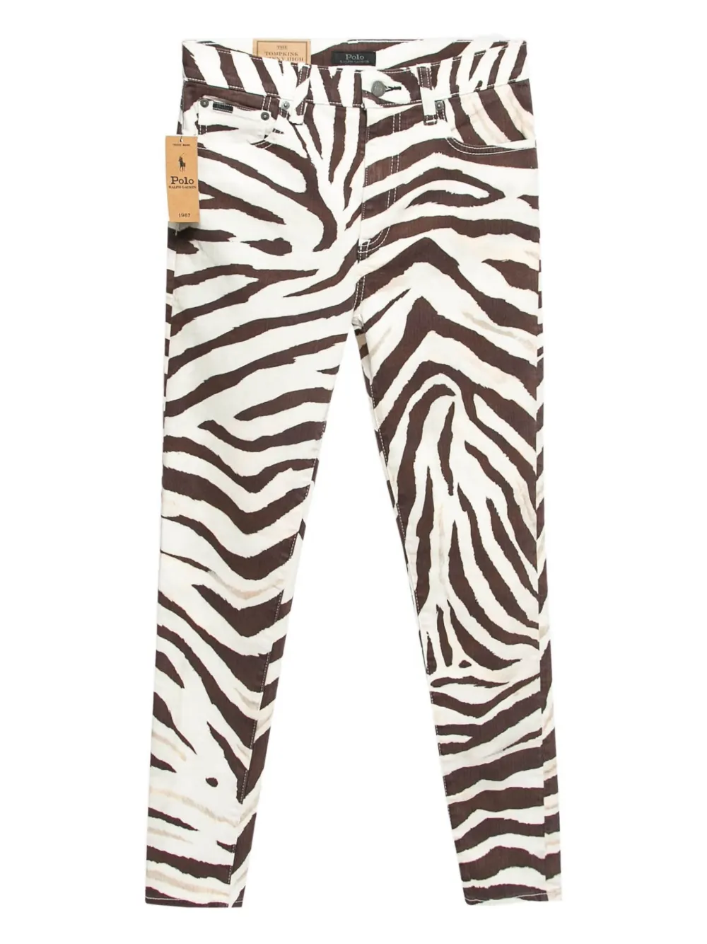 Polo Ralph Lauren Vintage zebra-print jeans | White | Image 1