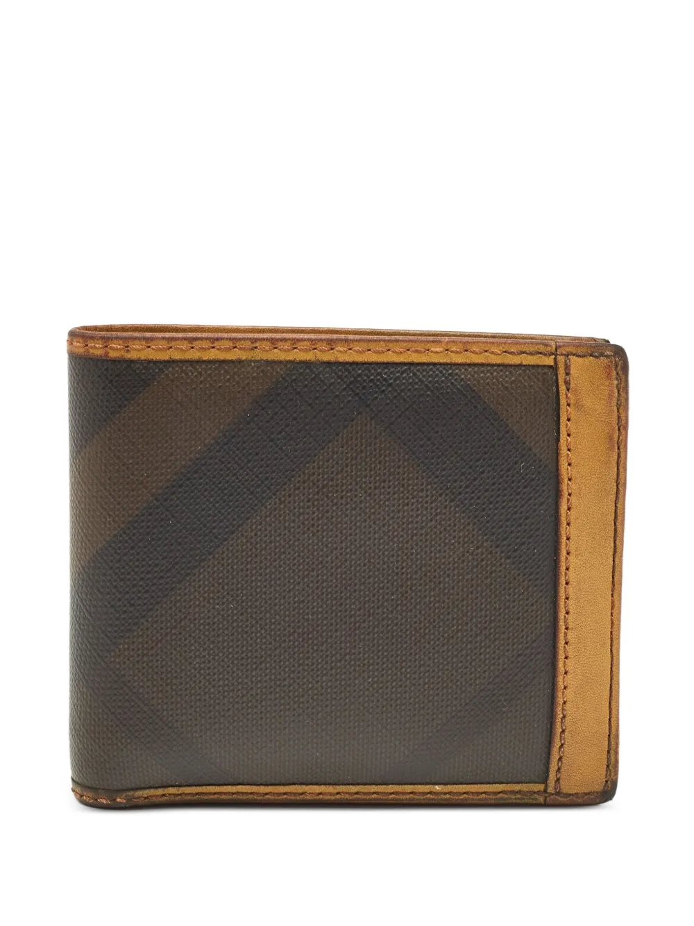 Burberry Pre-Owned checked bi-fold wallet | Brown | Image 1