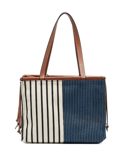 Loewe Pre-Owned  Paula's Ibiza Stripes Cushion striped patch tote bag