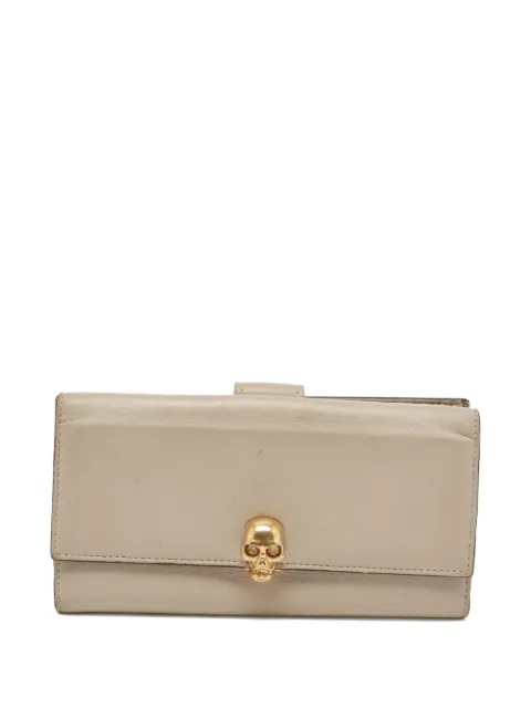Alexander McQueen Pre-Owned leather skull-motif wallet