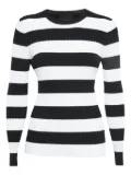Cynthia Rowley ribbed stripe sweater - Black