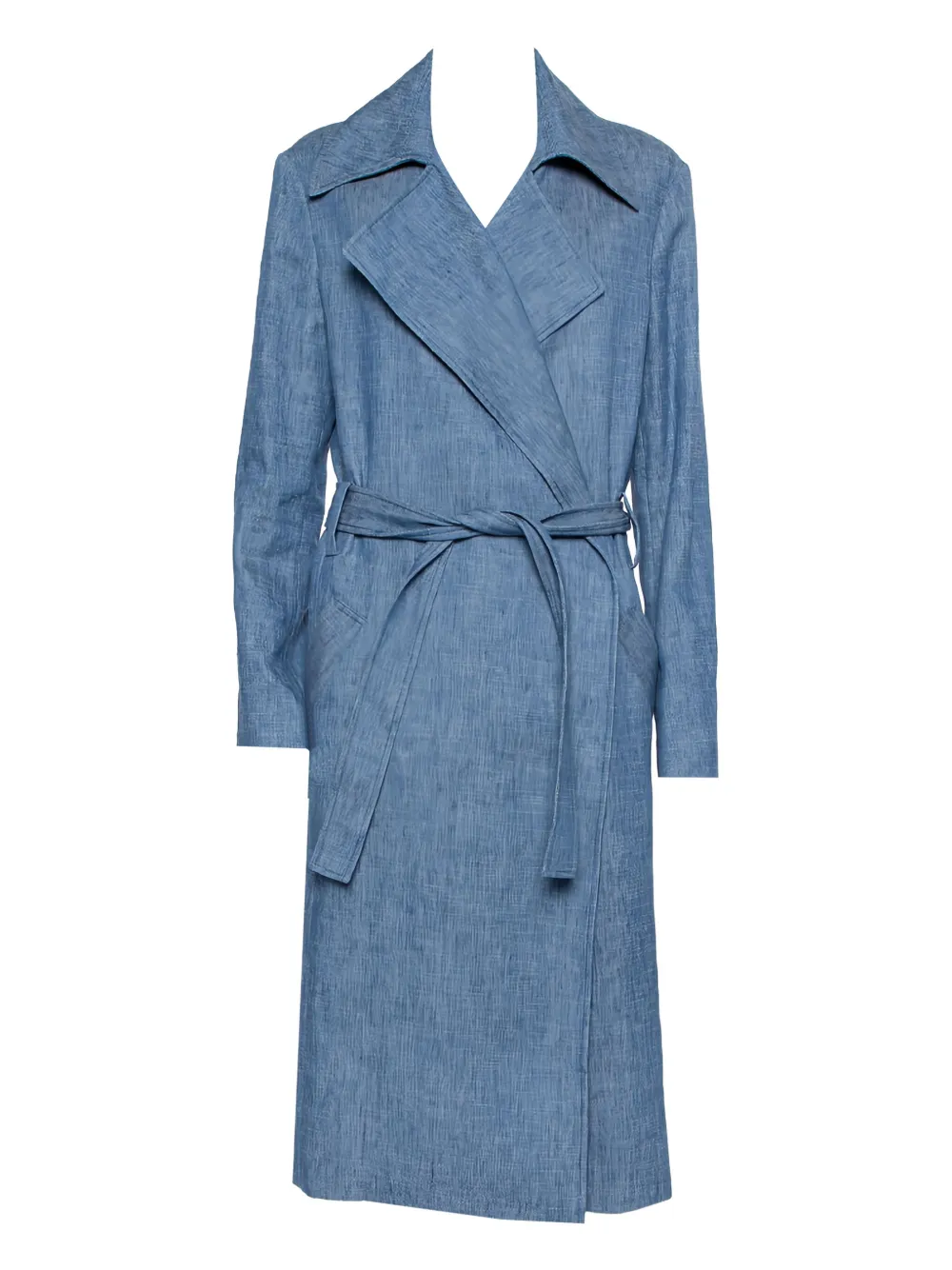 MSGM Jeansmantel mit Gürtel - Blau