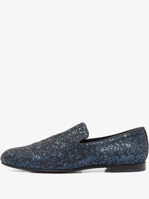 Jimmy Choo Pre-Owned glitter loafers 