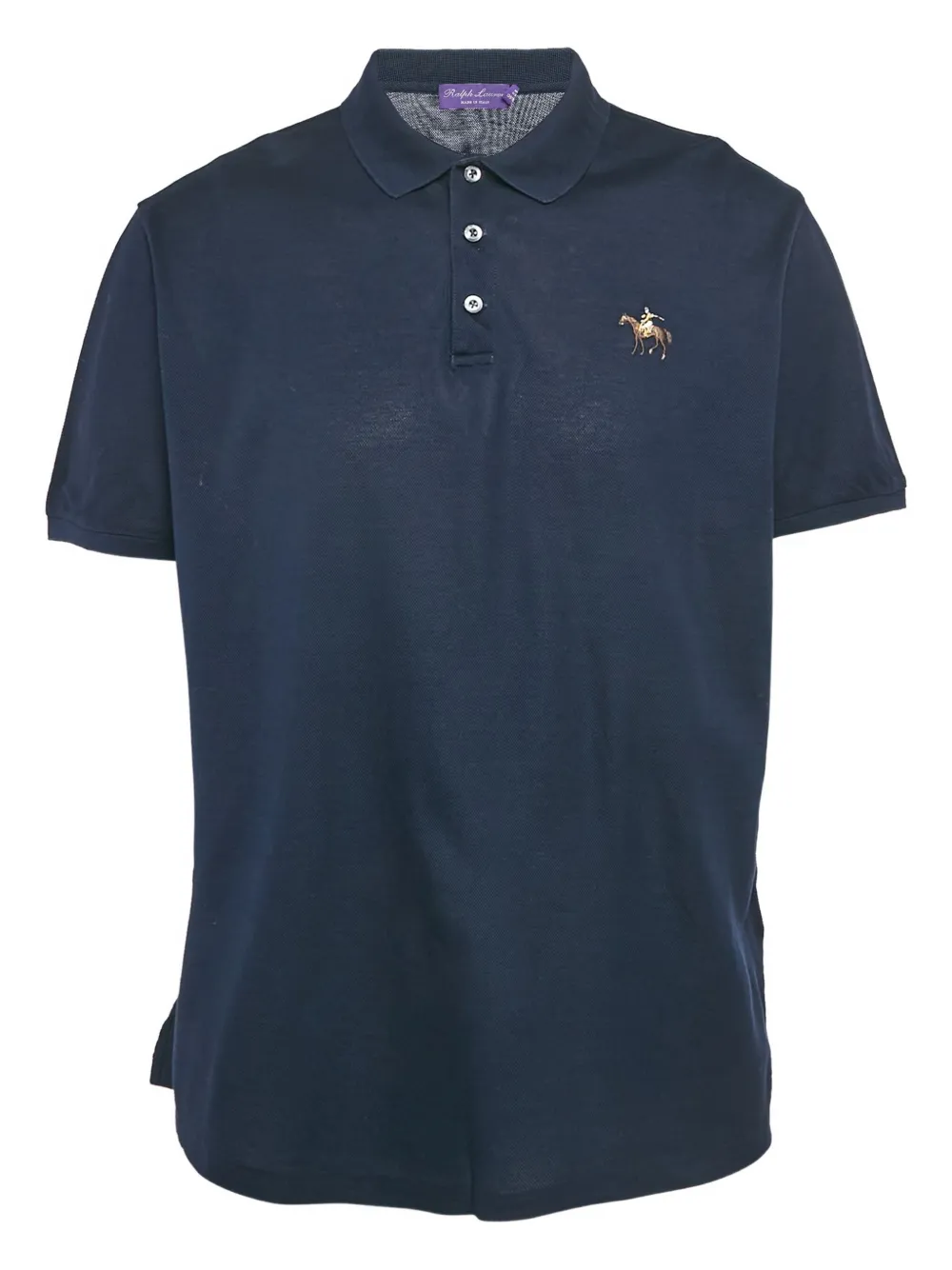 Ralph Lauren Purple Label cotton pique polo shirt | Purple | Image 1