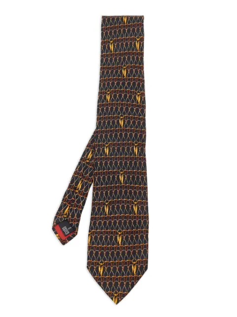 S.T. Dupont patterned silk tie