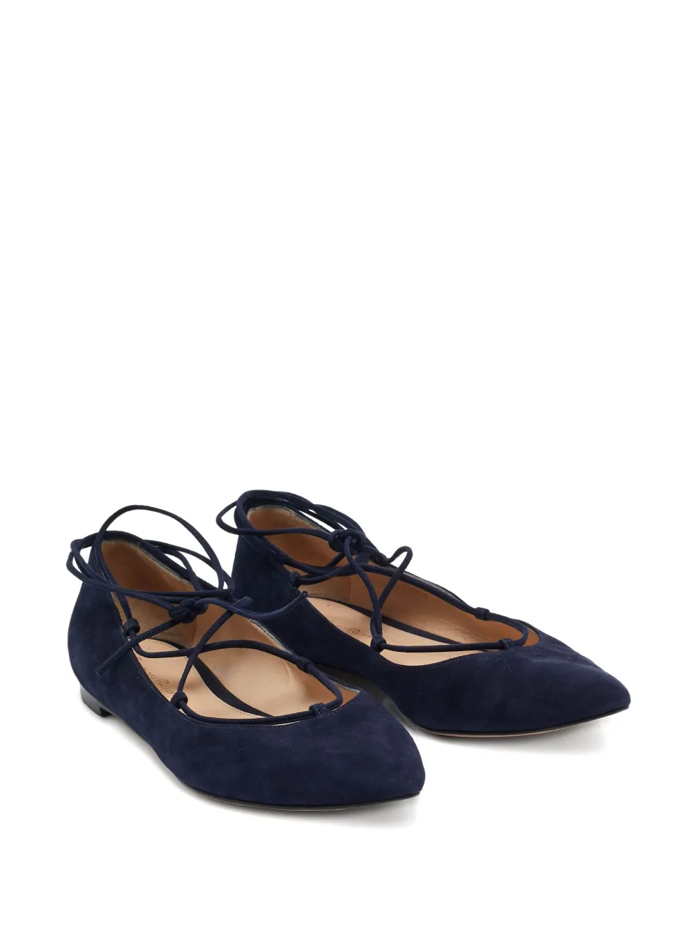 Gianvito Rossi Suède ballerina's - Zwart