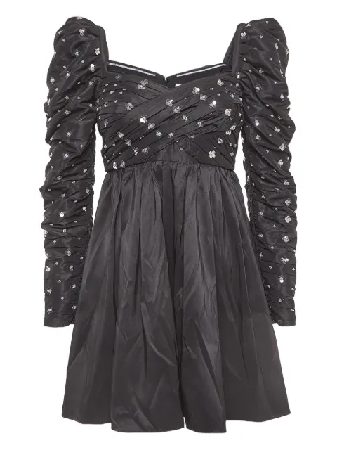 Self-Portrait pre-owned puff sleeves sequins mini dress