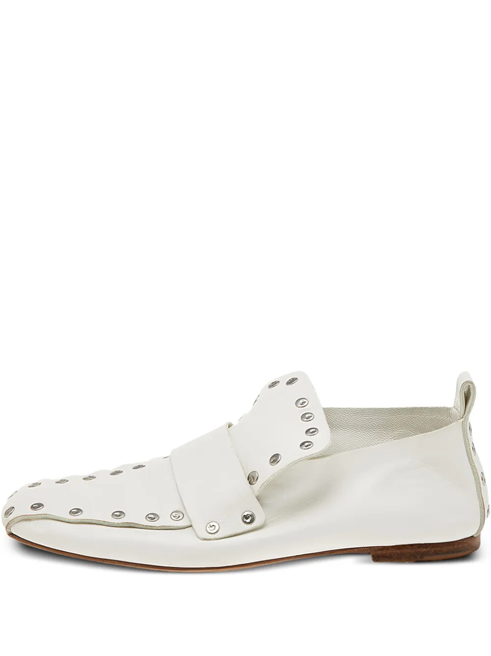 Celine Pre-Owned Loafer mit Nieten - Weiß