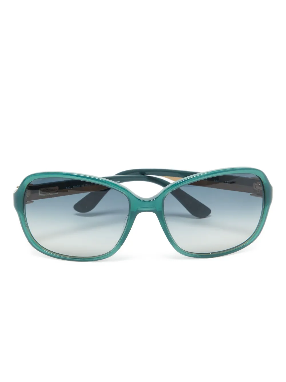 Ferragamo Pre-Owned oversize-frame sunglasses | Green | Image 1