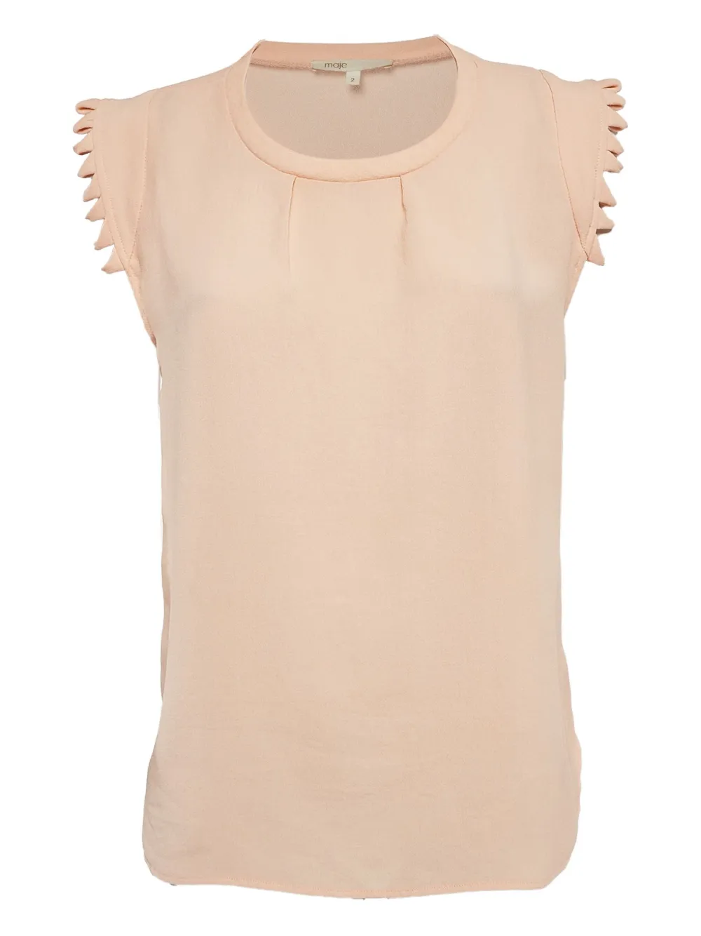 Maje scalloped-edge blouse | Pink | Image 1