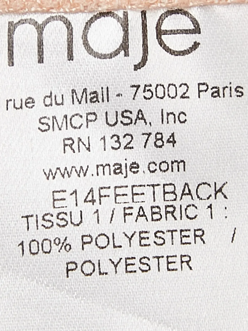 Pre-owned Maje Scalloped-edge Blouse In Pink