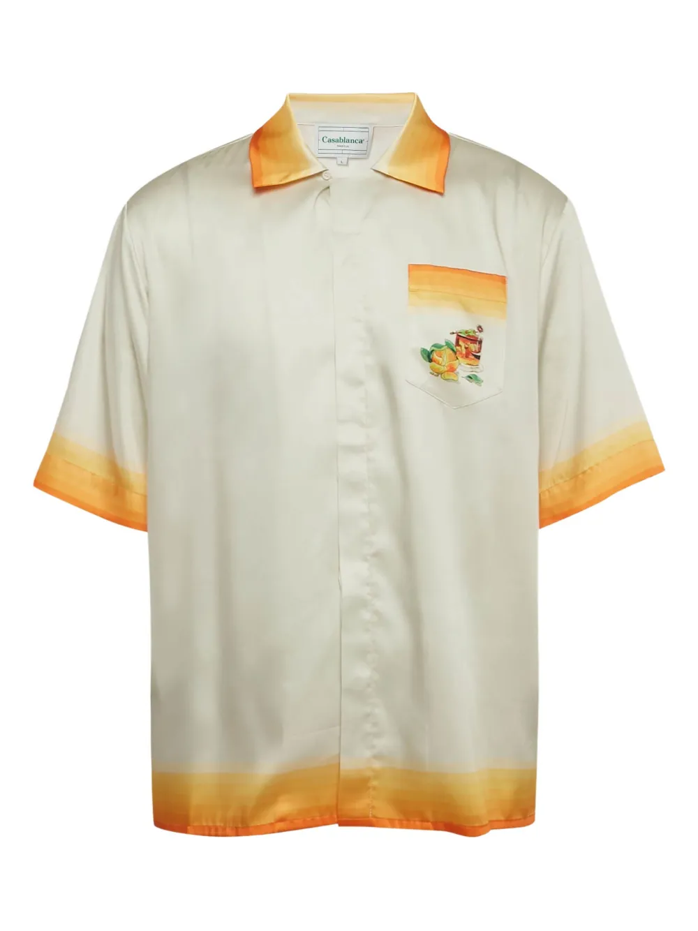 Casablanca Panoramique graphic-print shirt | White | Image 1