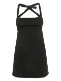 Miu Miu Pre-Owned open-back bow-detail mini dress - Black